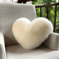Plush Heart-Shaped Cushion in 6 Colours