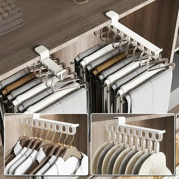 Adjustable Double-Hang Closet Rod