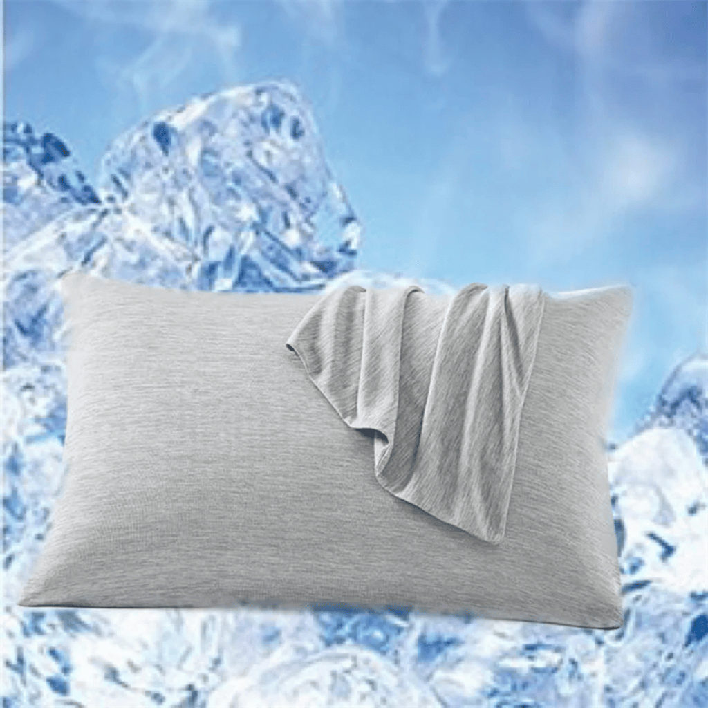 Cool-Touch Pillowcase in Gray or Light Blue