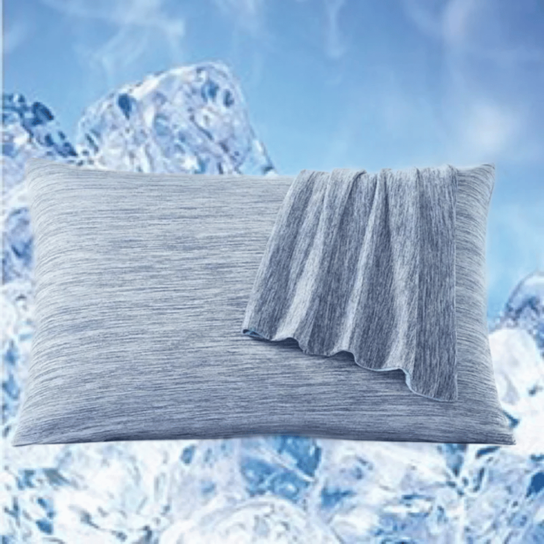 Cool-Touch Pillowcase in Gray or Light Blue