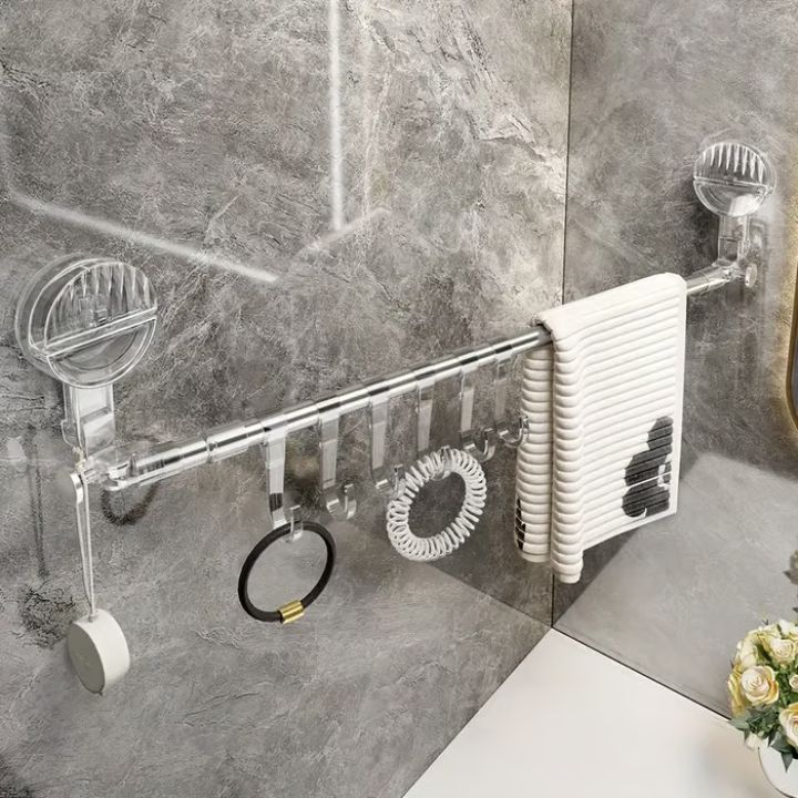 Adjustable Suction Cup Towel Bar