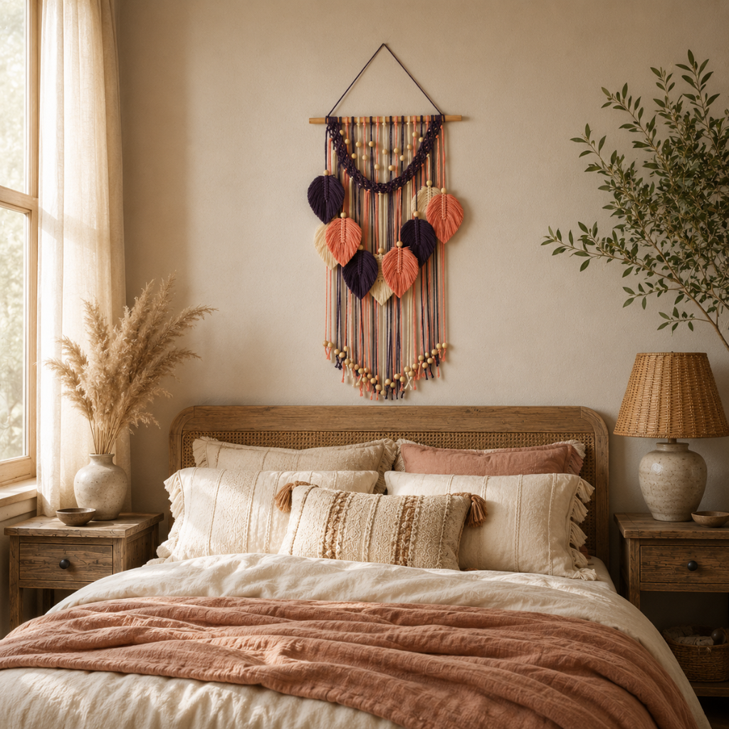 Textured Woven Wall Hanging in Five Designs