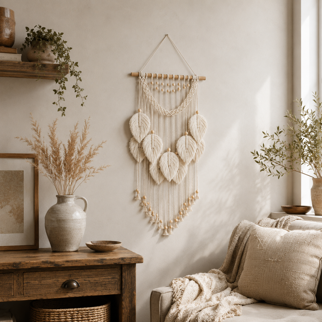 Textured Woven Wall Hanging in Five Designs