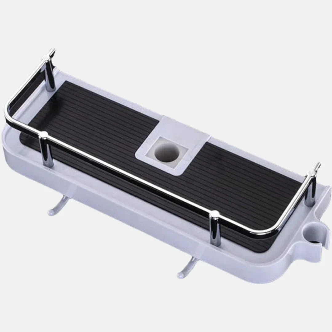 Adjustable No-Drill Tension Shower Shelf