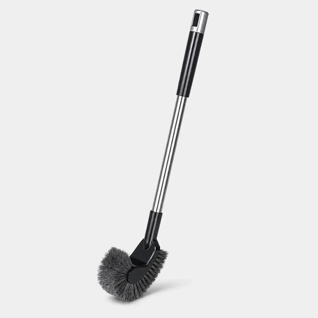 Curved Under-Rim Toilet Brush with Drip Holder