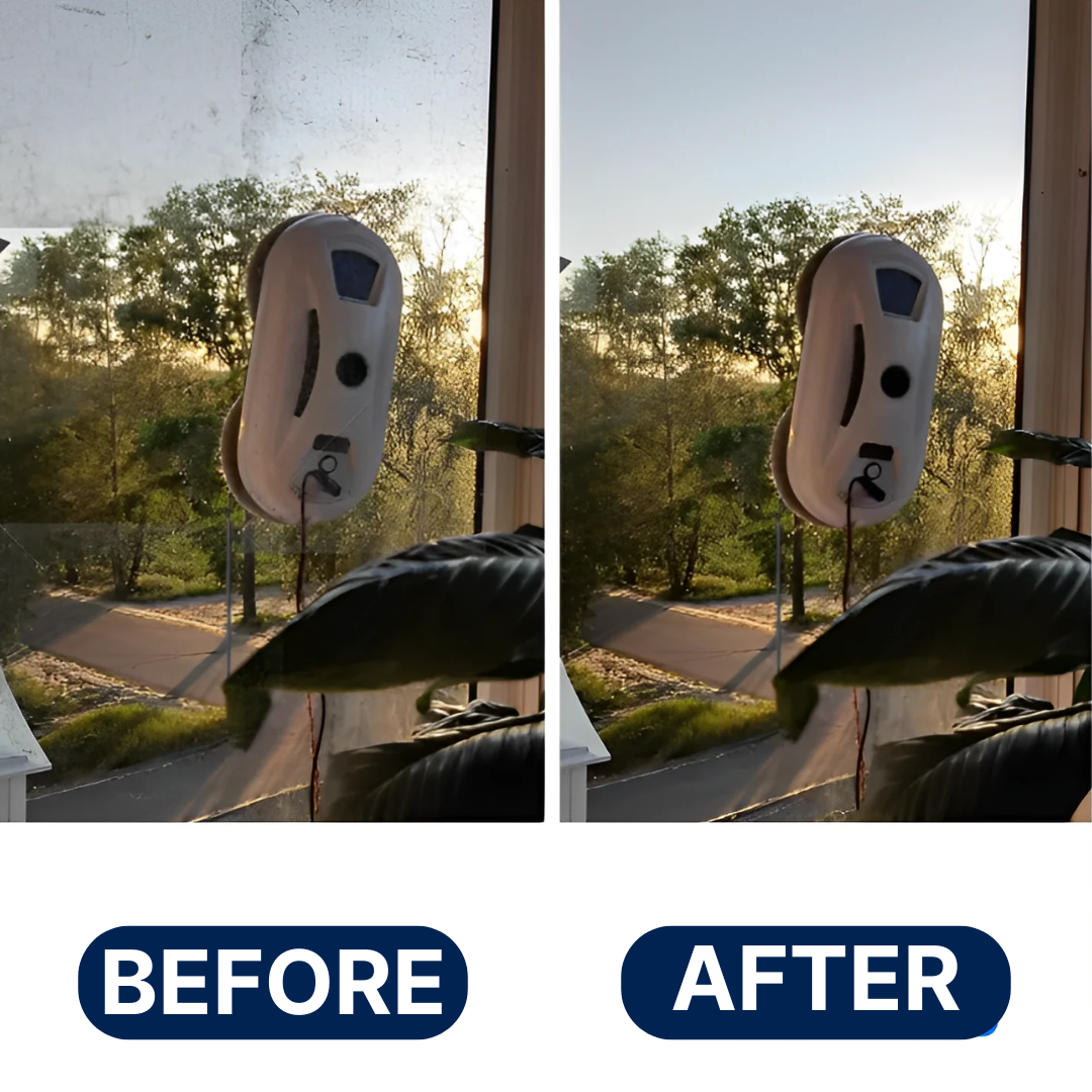 Automatic Window-Cleaning Robot with Safety Cable