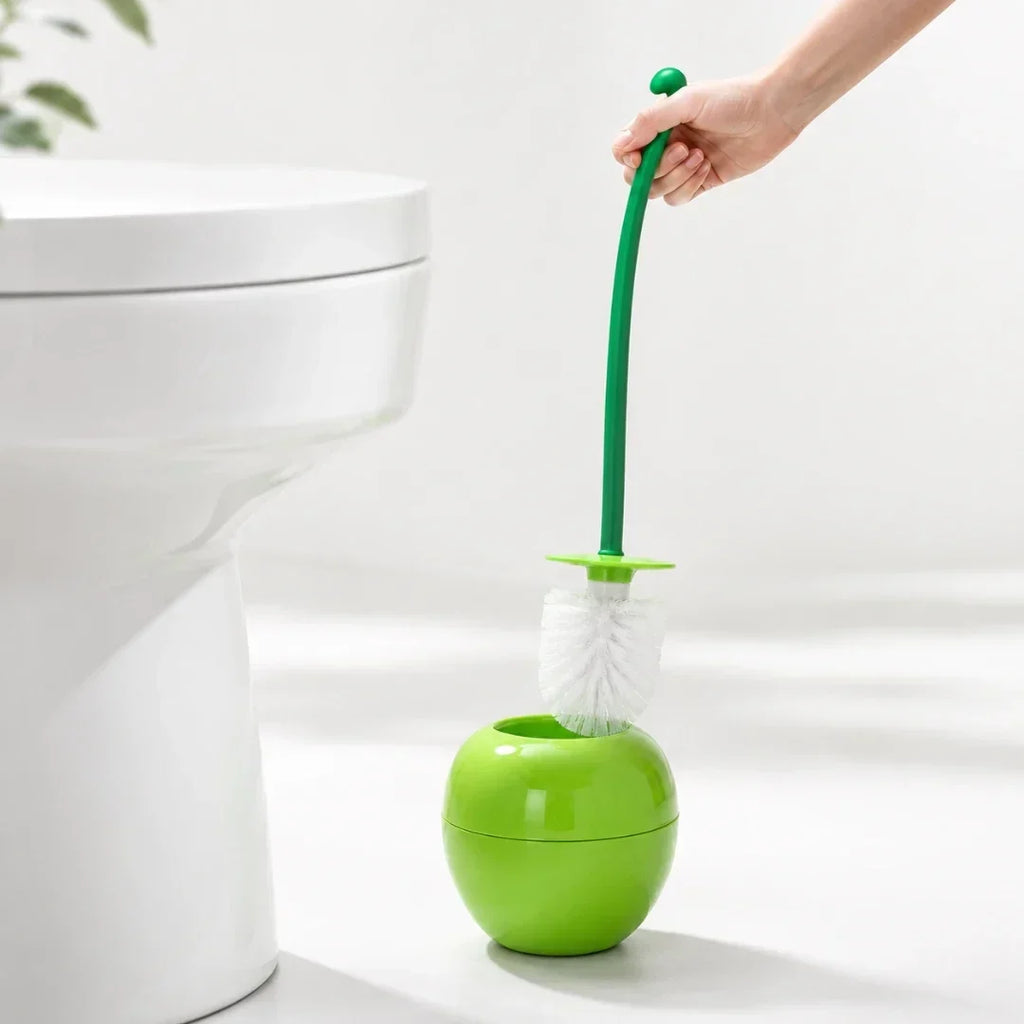 Cherry-Shaped Toilet Brush and Holder in Three Colors