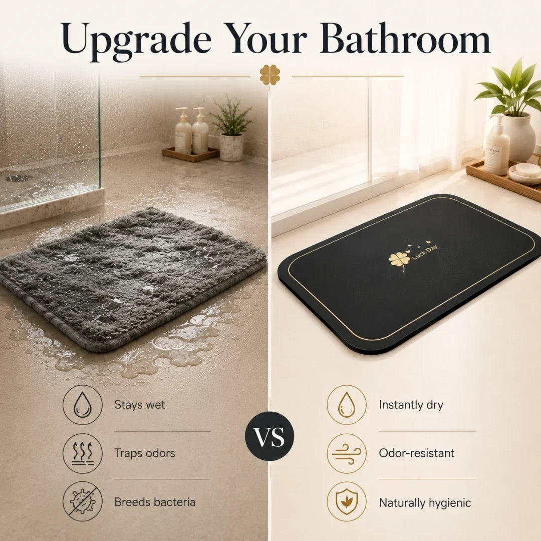 Diatomite Stone Bath Mat in Four Sizes