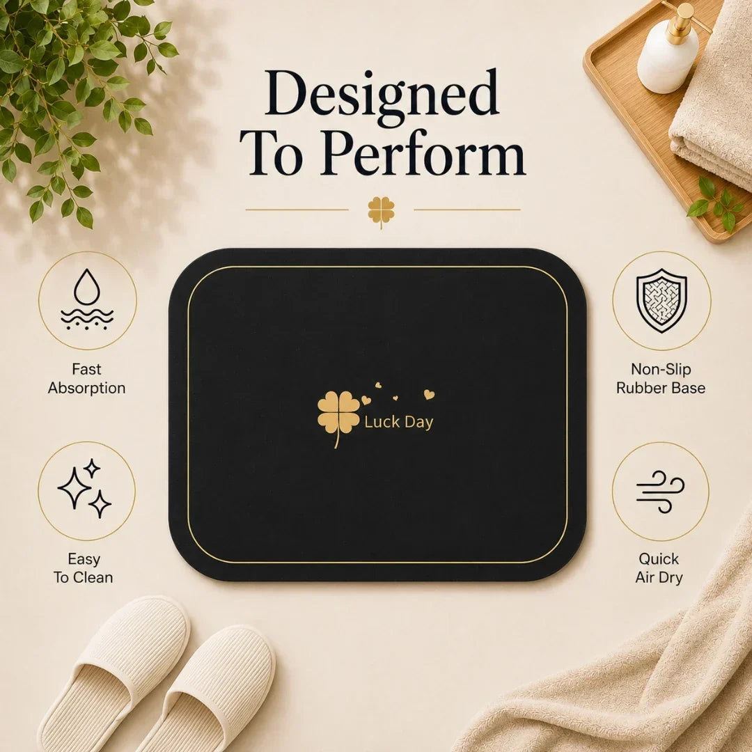 Diatomite Stone Bath Mat in Four Sizes