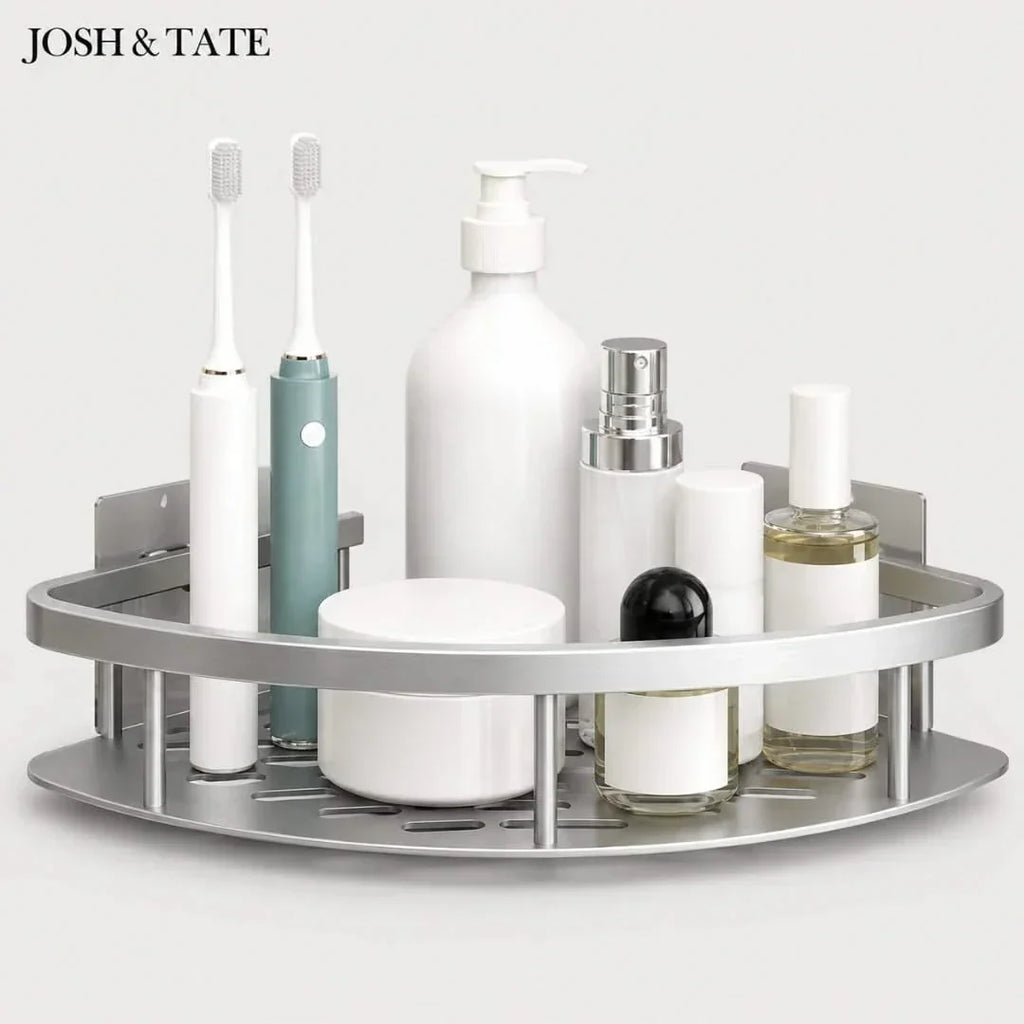 No-Drill Adhesive Corner Shower Caddy