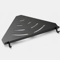 Black Wall-Mounted Corner Bathroom Shelf