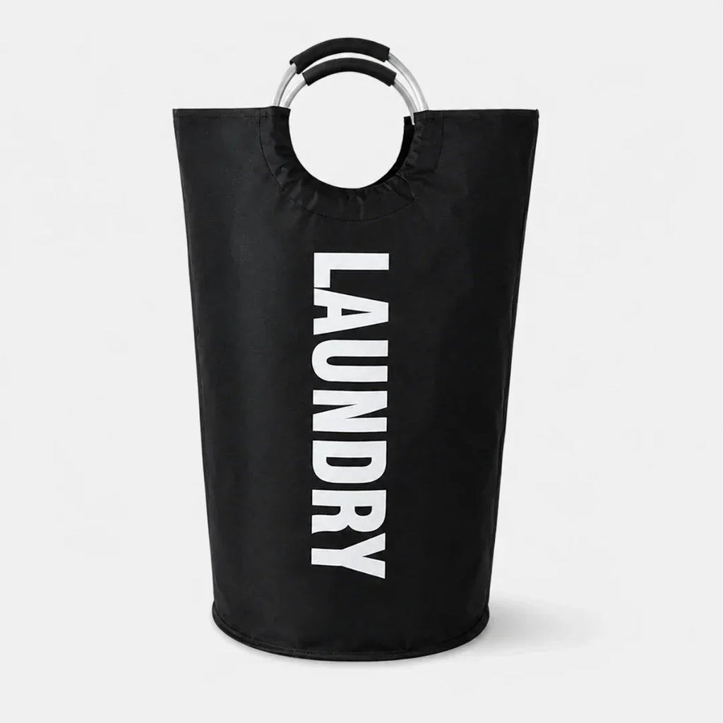 Collapsible Ring-Handle Laundry Bag, 61 × 38 cm
