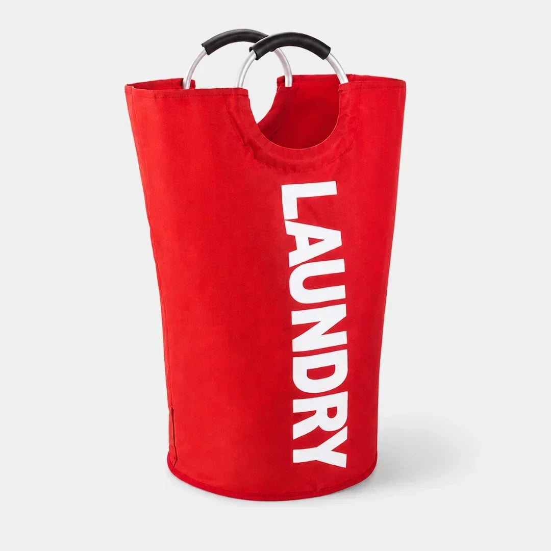 Collapsible Ring-Handle Laundry Bag, 61 × 38 cm