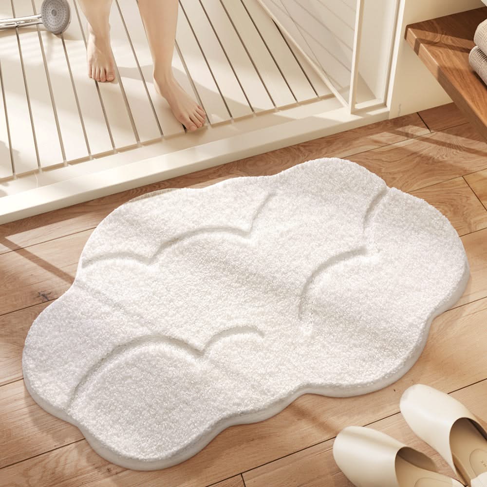 Patterned Plush Bath Mat in Five Designs