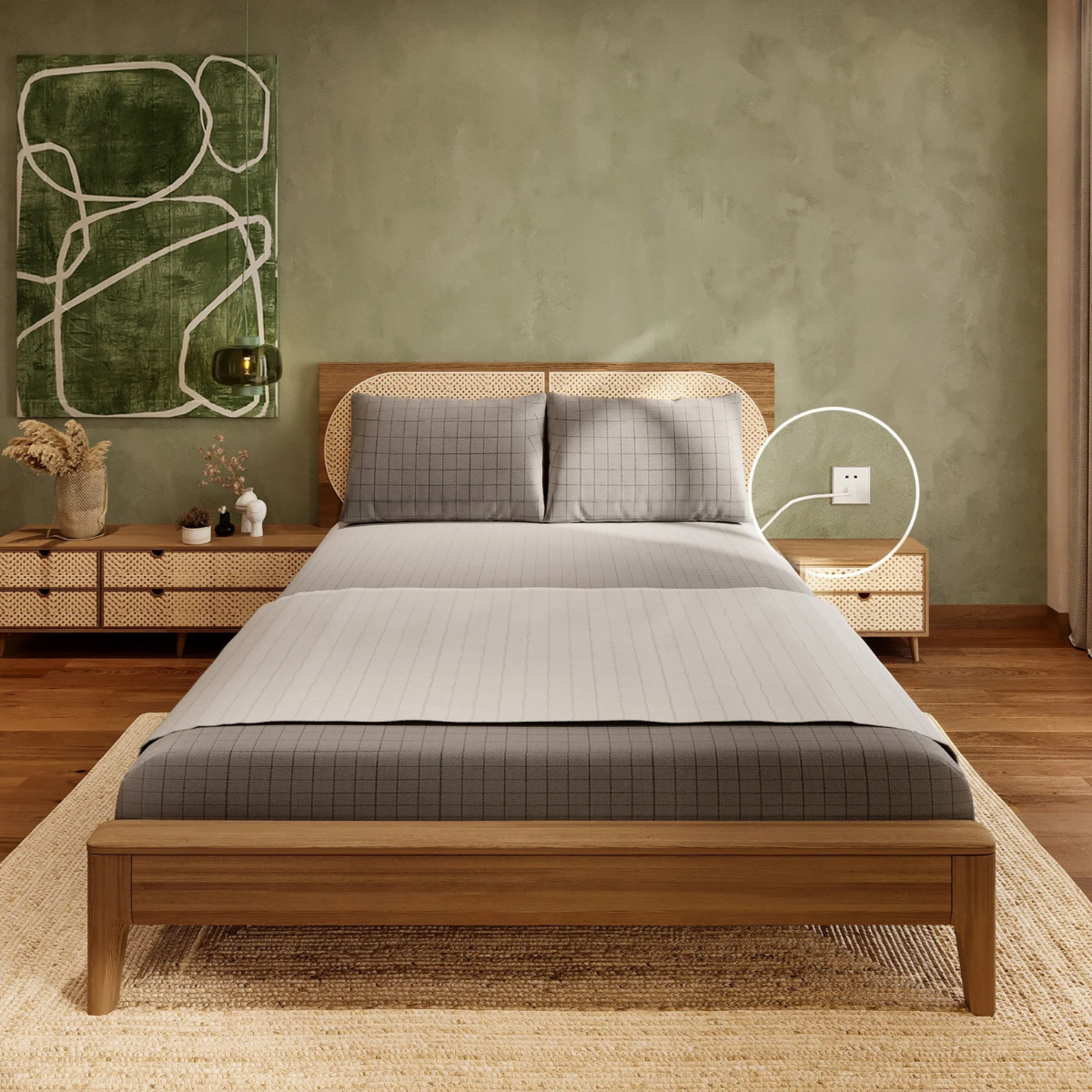 Conductive Grounding Bed Sheet, Flat or Fitted