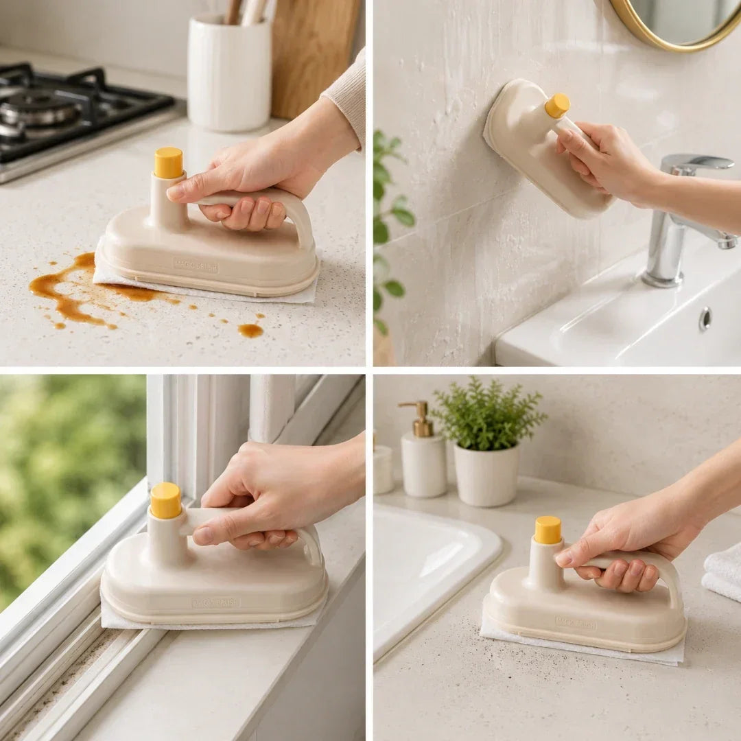 Refillable Cleaning Wand with 50 Wipes or Cloths