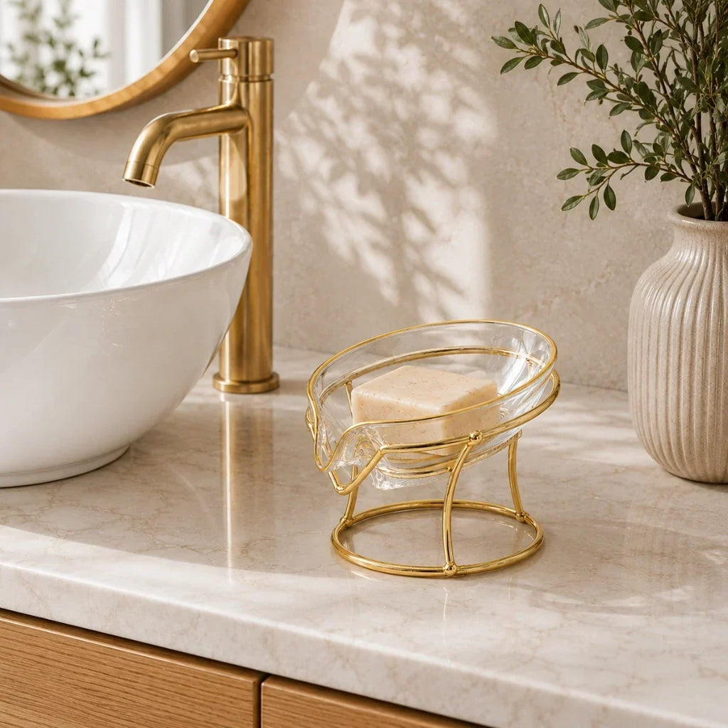 Draining Soap Dish for Bar Soap and Solid Shampoo