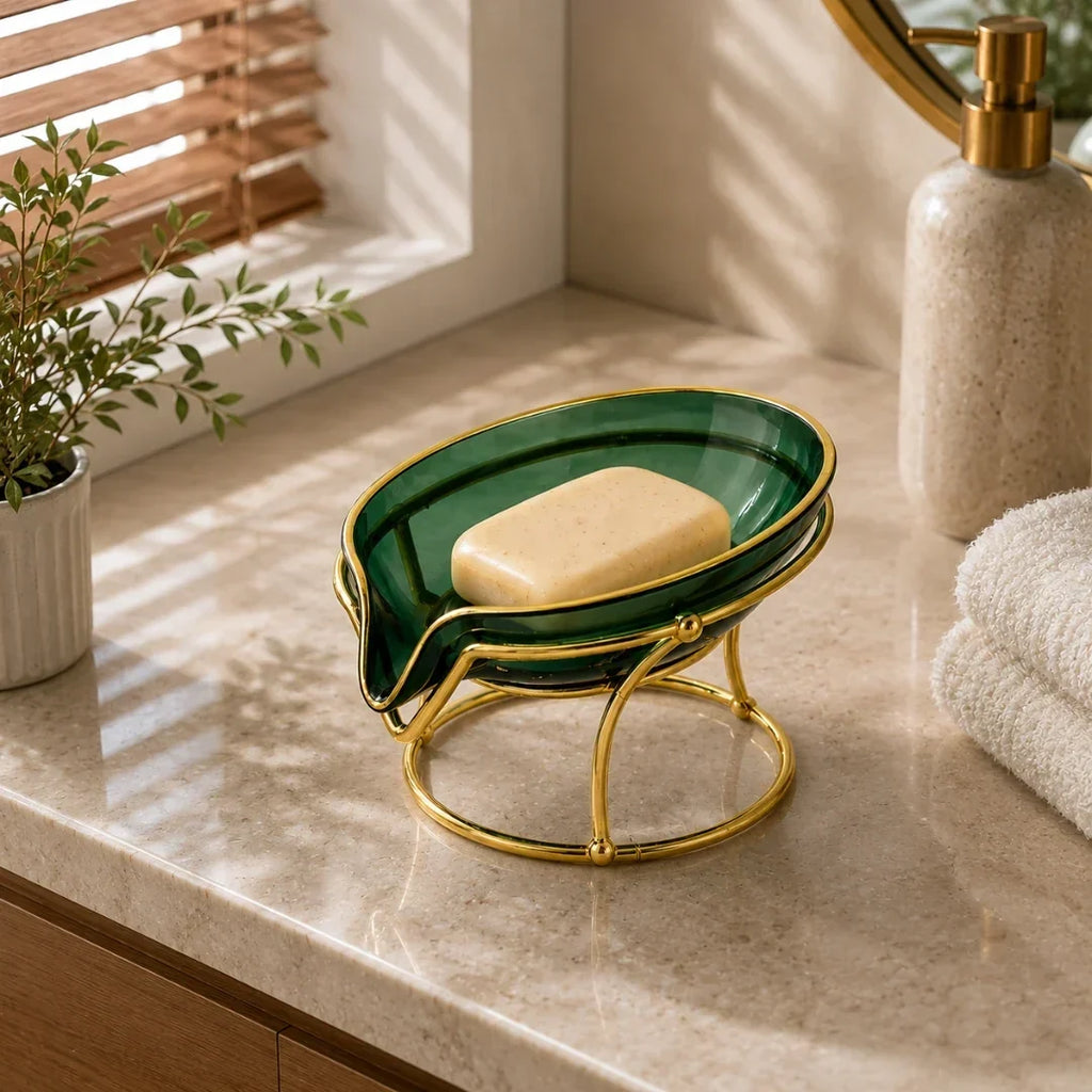Draining Soap Dish for Bar Soap and Solid Shampoo