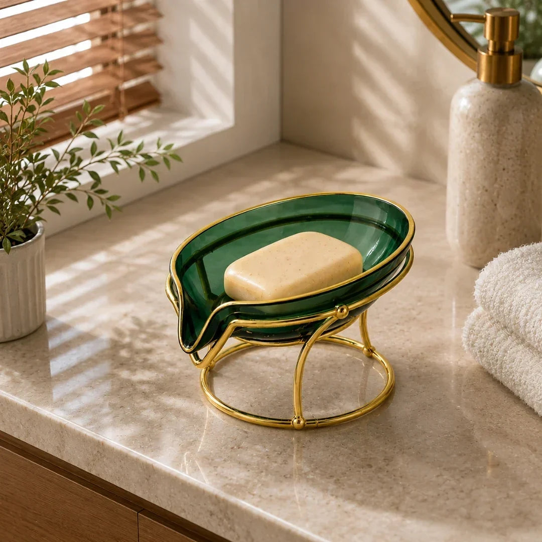 Draining Soap Dish for Bar Soap and Solid Shampoo