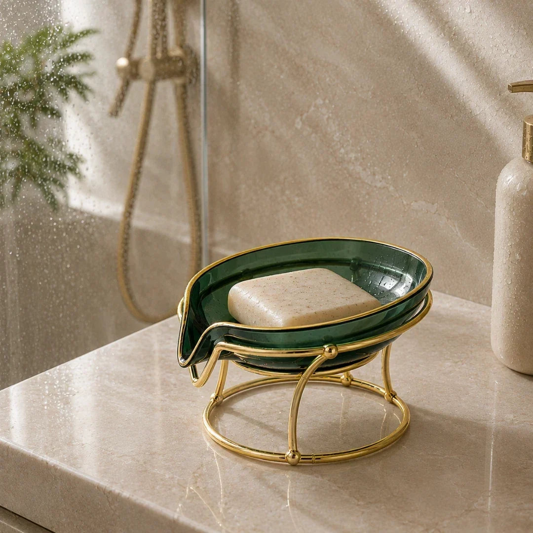 Draining Soap Dish for Bar Soap and Solid Shampoo