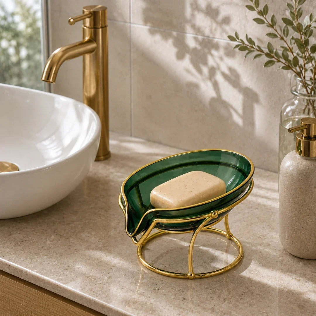 Draining Soap Dish for Bar Soap and Solid Shampoo
