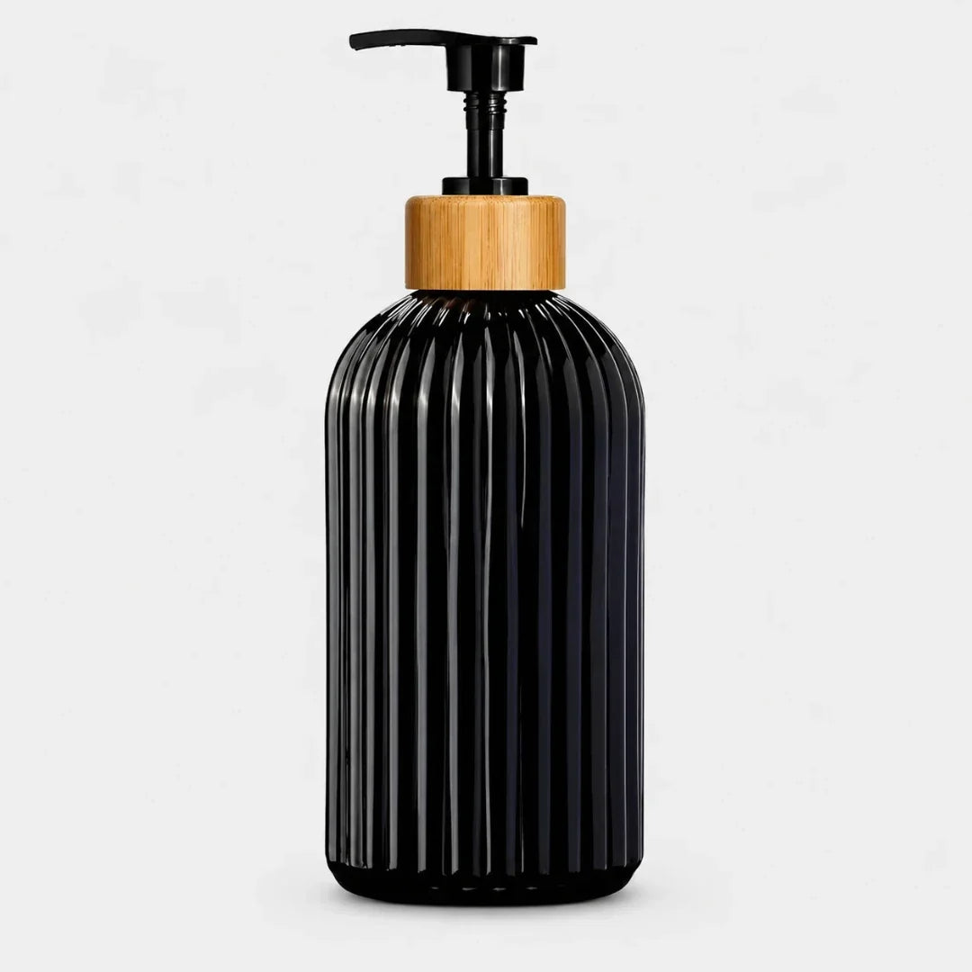 Fluted Glass Soap Dispenser, 500 mL