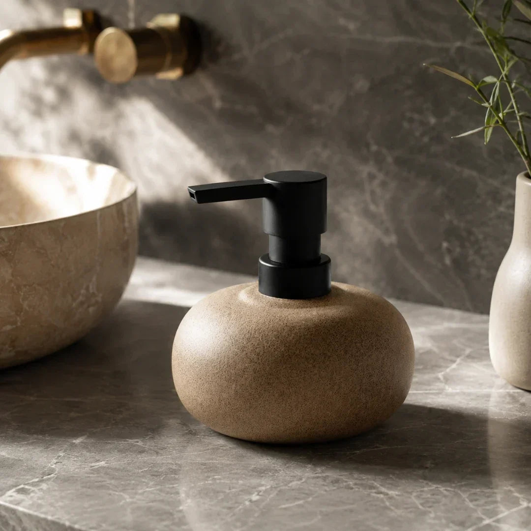 Matte Stoneware Soap Dispenser, 300 mL