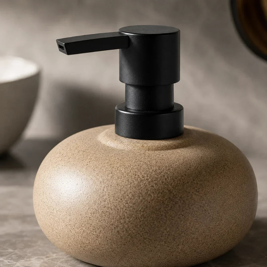 Matte Stoneware Soap Dispenser, 300 mL