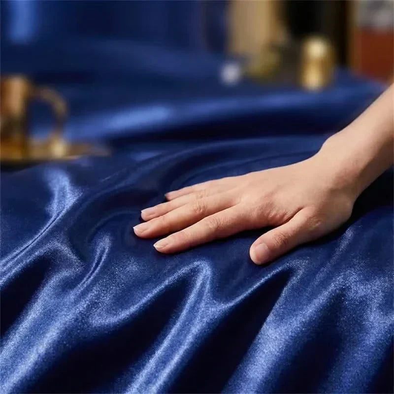 Silky Bedding Set or Duvet Cover in Four Colors