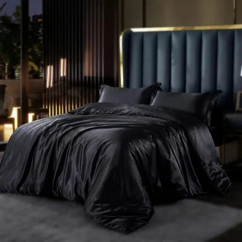 Silky Bedding Set or Duvet Cover in Four Colors