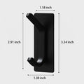 Minimalist Solid Steel Wall Hook in Three Finishes