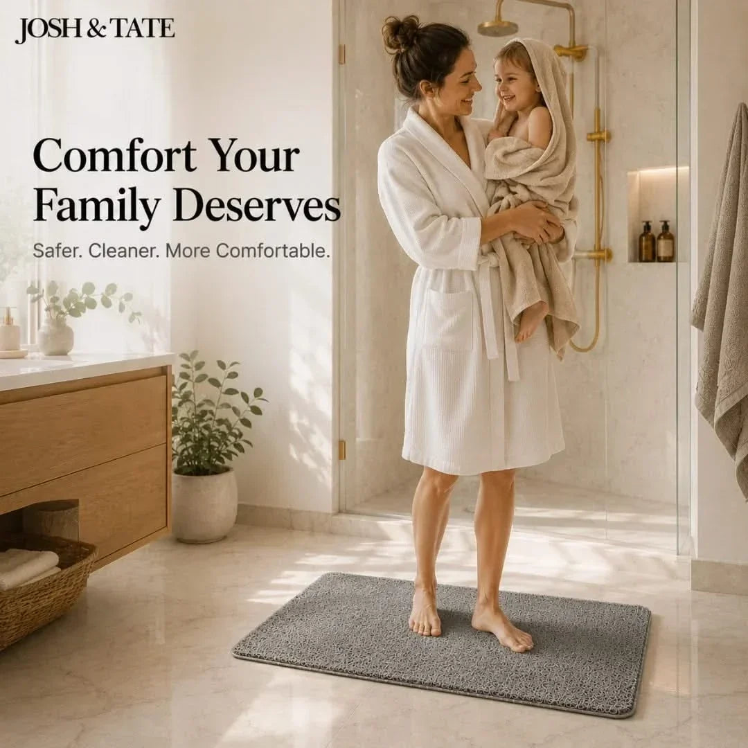 Absorbent Anti-Slip Bath Mat in Three Sizes