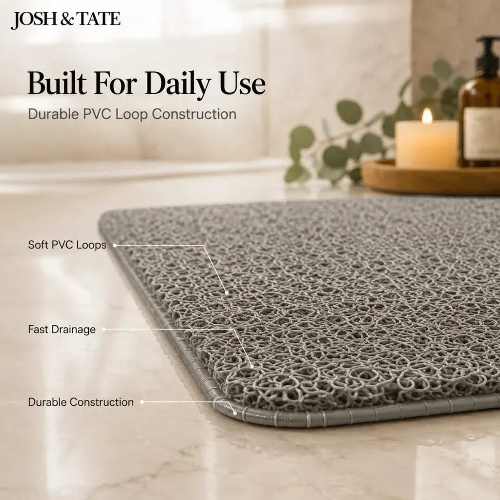 Absorbent Anti-Slip Bath Mat in Three Sizes