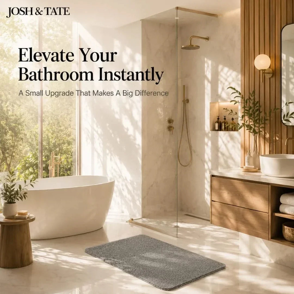 Absorbent Anti-Slip Bath Mat in Three Sizes