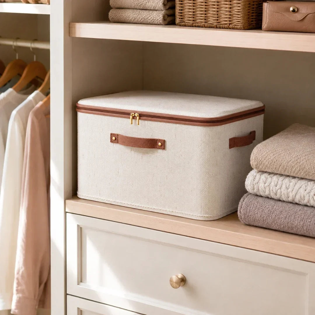 Zippered Fabric Storage Box, 8–56 L