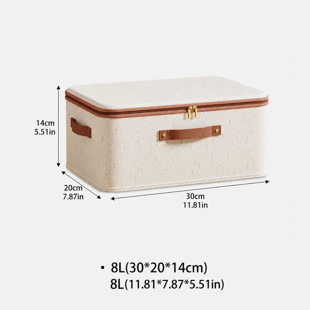 Zippered Fabric Storage Box, 8–56 L