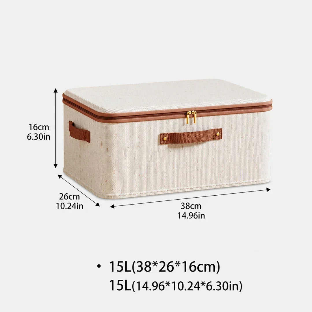 Zippered Fabric Storage Box, 8–56 L
