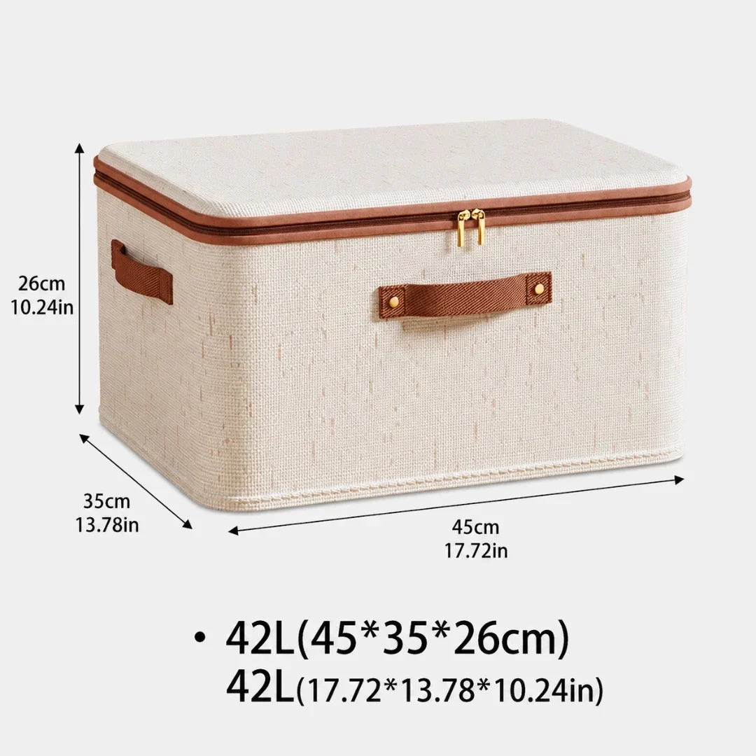 Zippered Fabric Storage Box, 8–56 L