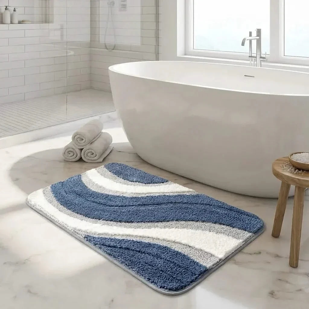 Soft Woven Bath Rug in Three Colorways