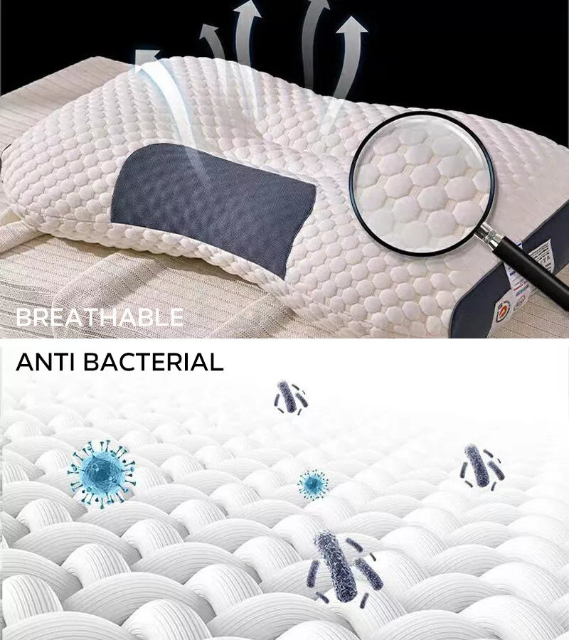 Two-Height Contoured Memory Foam Pillow