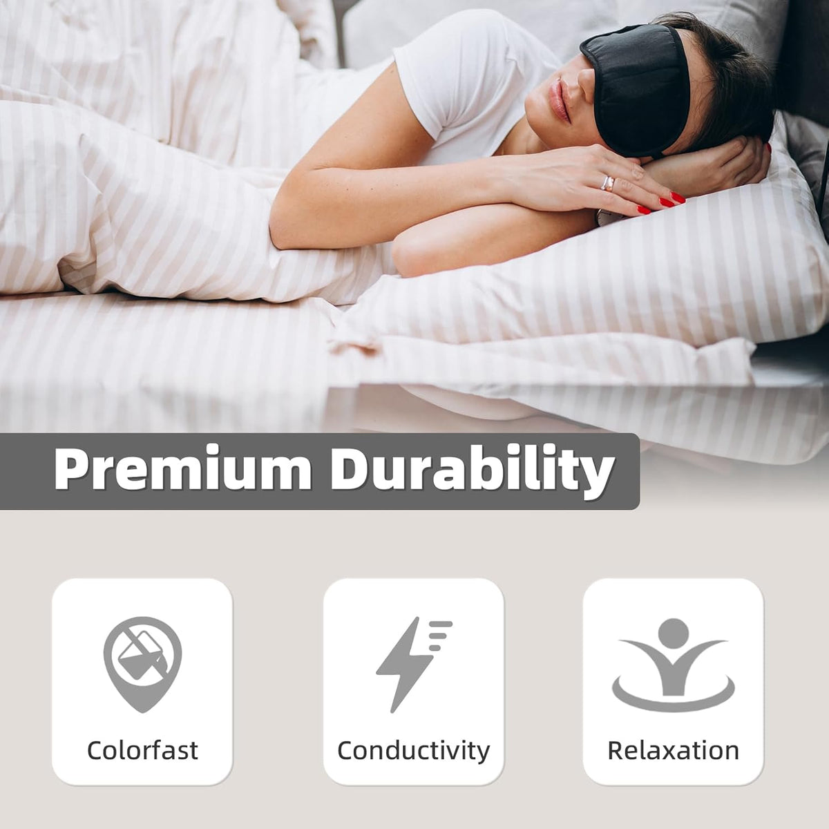 Conductive Grounding Bed Sheet, Flat or Fitted