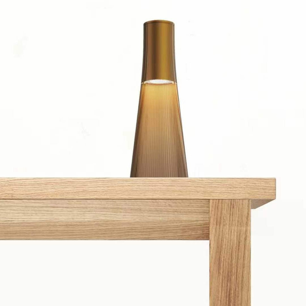 Flameless Candle Table Lamp in Clear or Brown