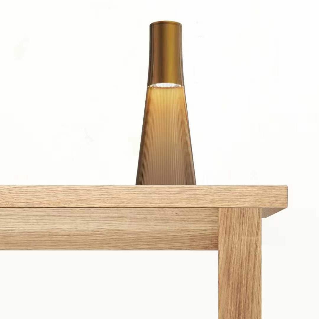 Flameless Candle Table Lamp in Clear or Brown