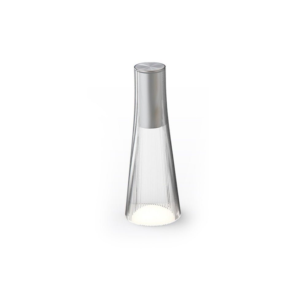 Flameless Candle Table Lamp in Clear or Brown