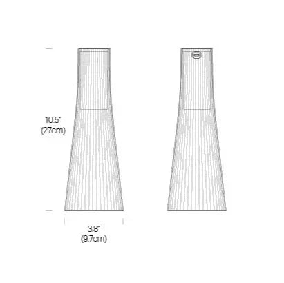 Flameless Candle Table Lamp in Clear or Brown