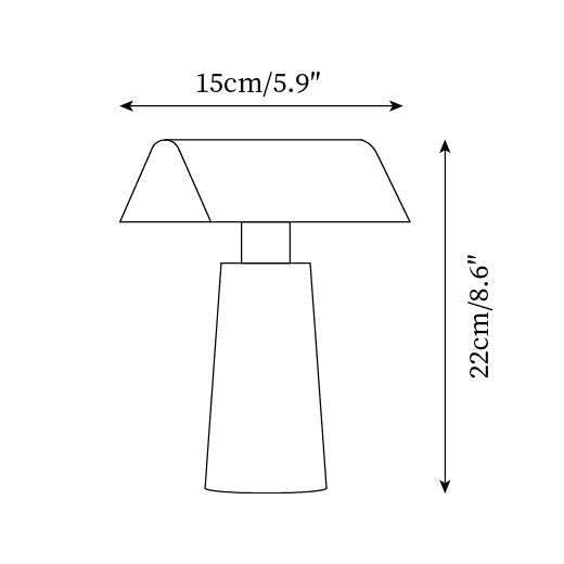 LED Touch Table Lamp with USB Charging Port