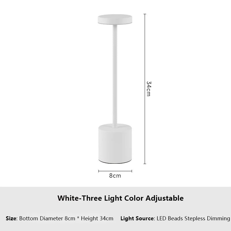 Classic Metal Touch Lamp with Three Brightness Levels