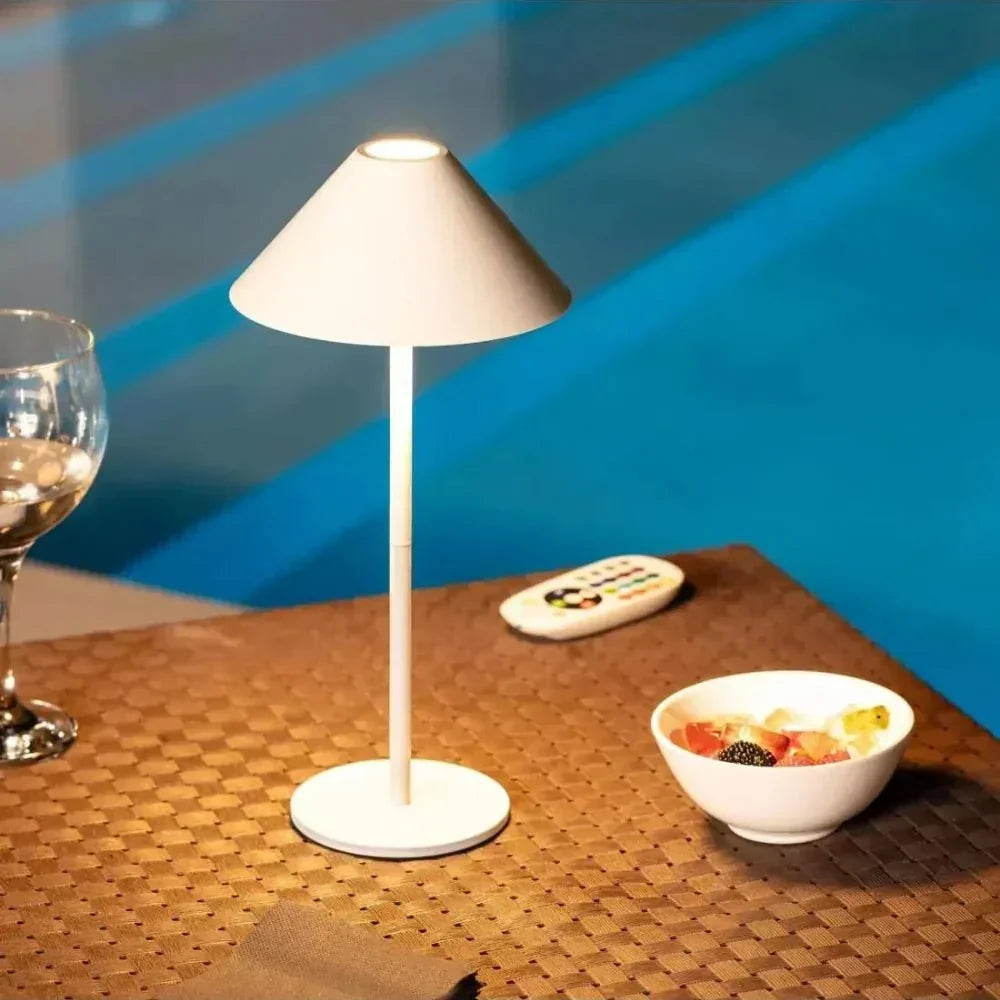 Cone Table Lamp for Bedside Reading