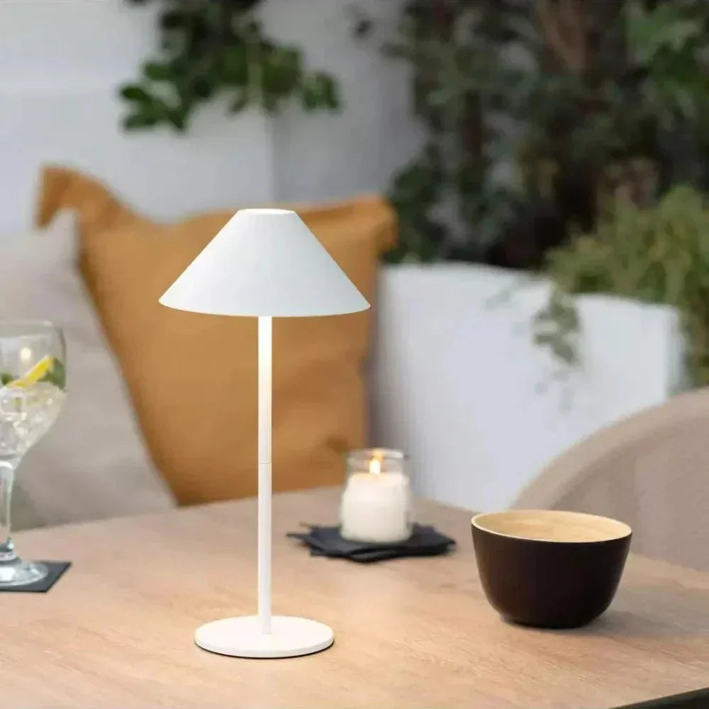 Cone Table Lamp for Reading and Bedside Use