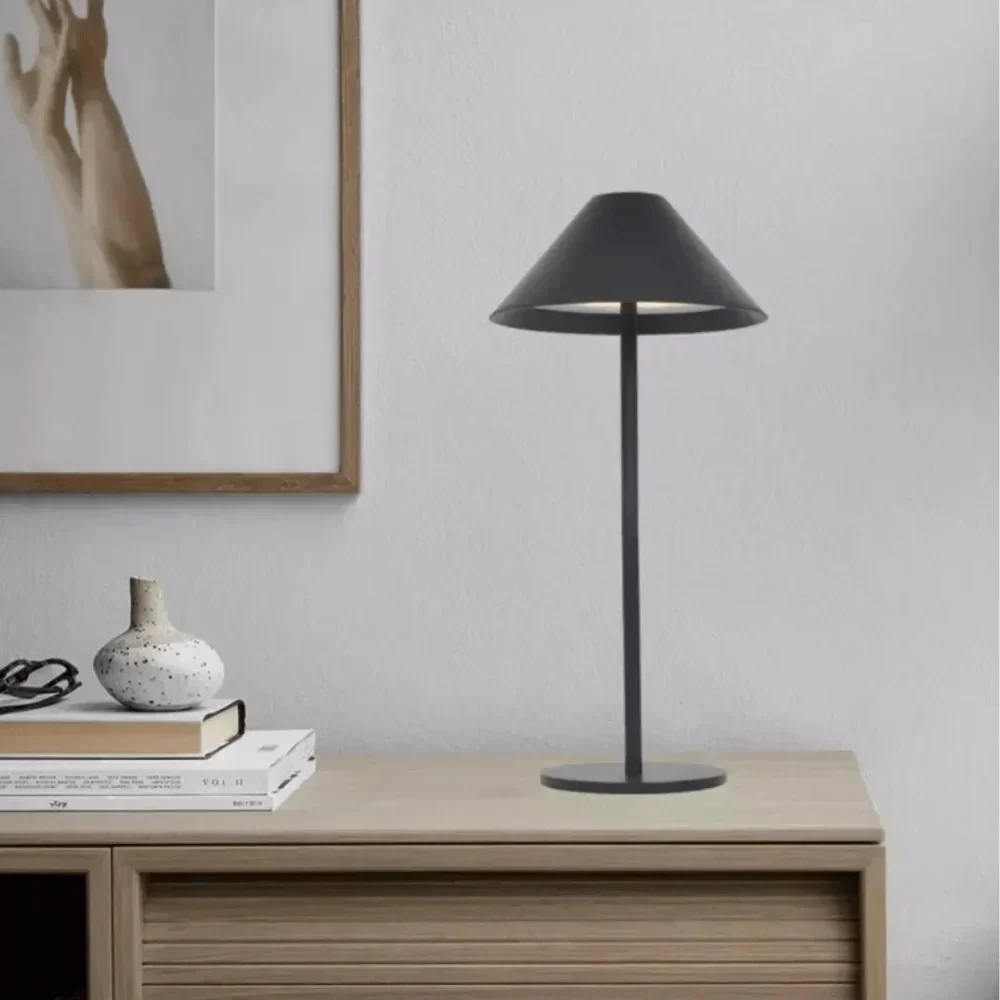 Cone Table Lamp for Bedside Reading